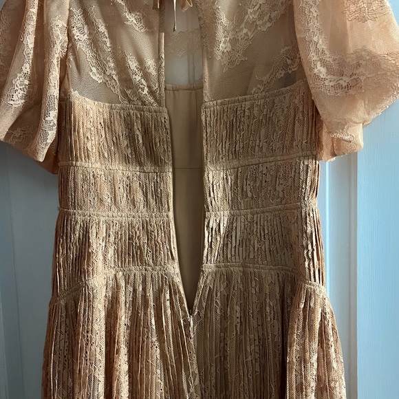 Jonathan Simkhai Bristol Mini Dress Bristol Mini Dress In Butterscotch - Picture 9 of 16